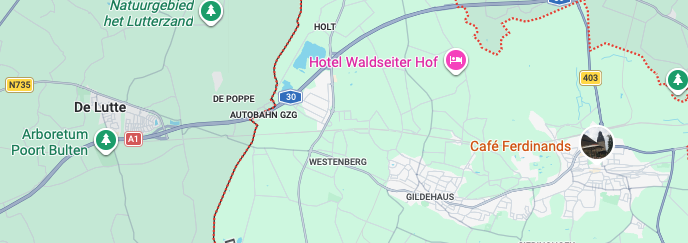 map De Lutte to Bad Bentheim