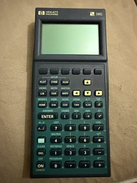HP38G: Another addition to the calculator collection